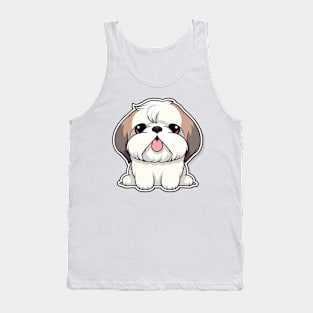 Kawaii Shih Tzu Tank Top